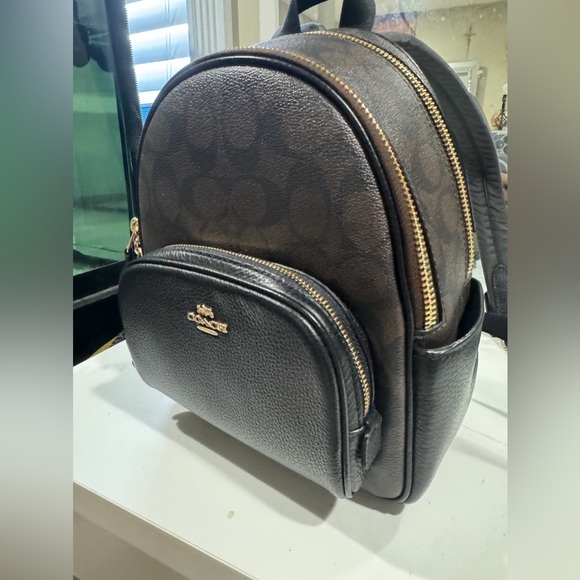 Coach Mini Court Backpack In Signature Canvas like new condition - Picture 1 of 9
